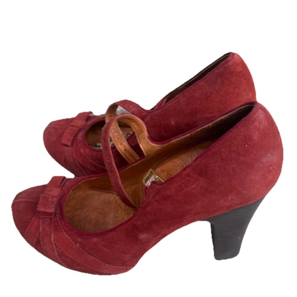 Chie Mihara Suede Mary Jane Heels